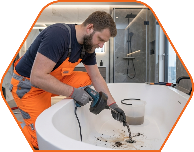 Badewanne verstopft in Wien – professionelle Reinigung des Badewannenabflusses