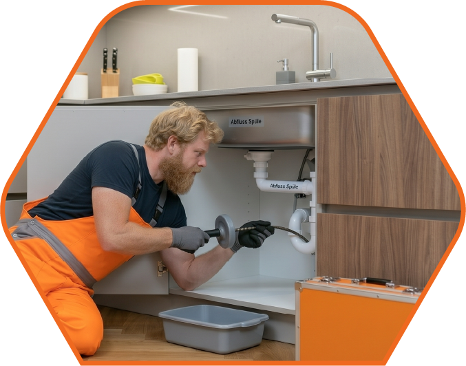 Küchenabfluss in Wien verstopft und professionelle Reinigung der Küchenspüle