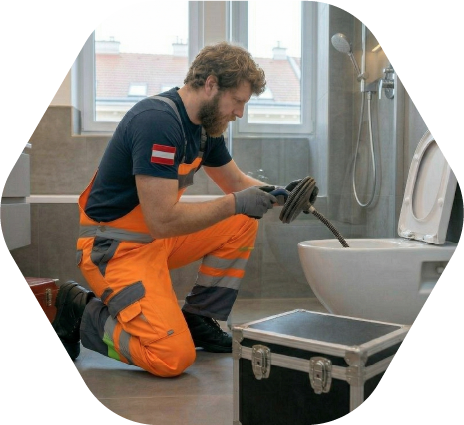 Verstopfter WC-Abfluss in Wien